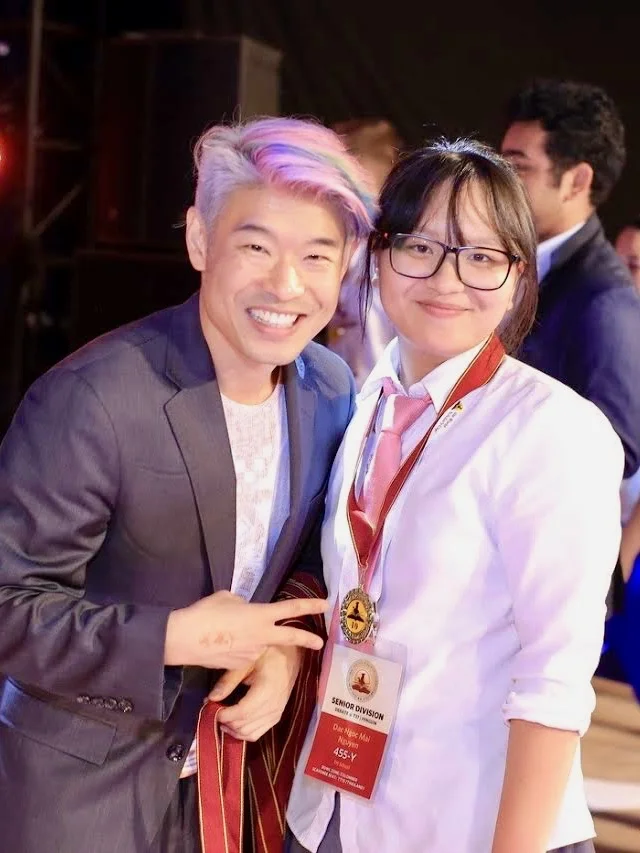 Ngọc Mai at the Global Round of the World Scholar's Cup 2017